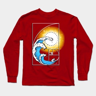 Golden Ratio - Fibonacci Sequence - Waves Long Sleeve T-Shirt